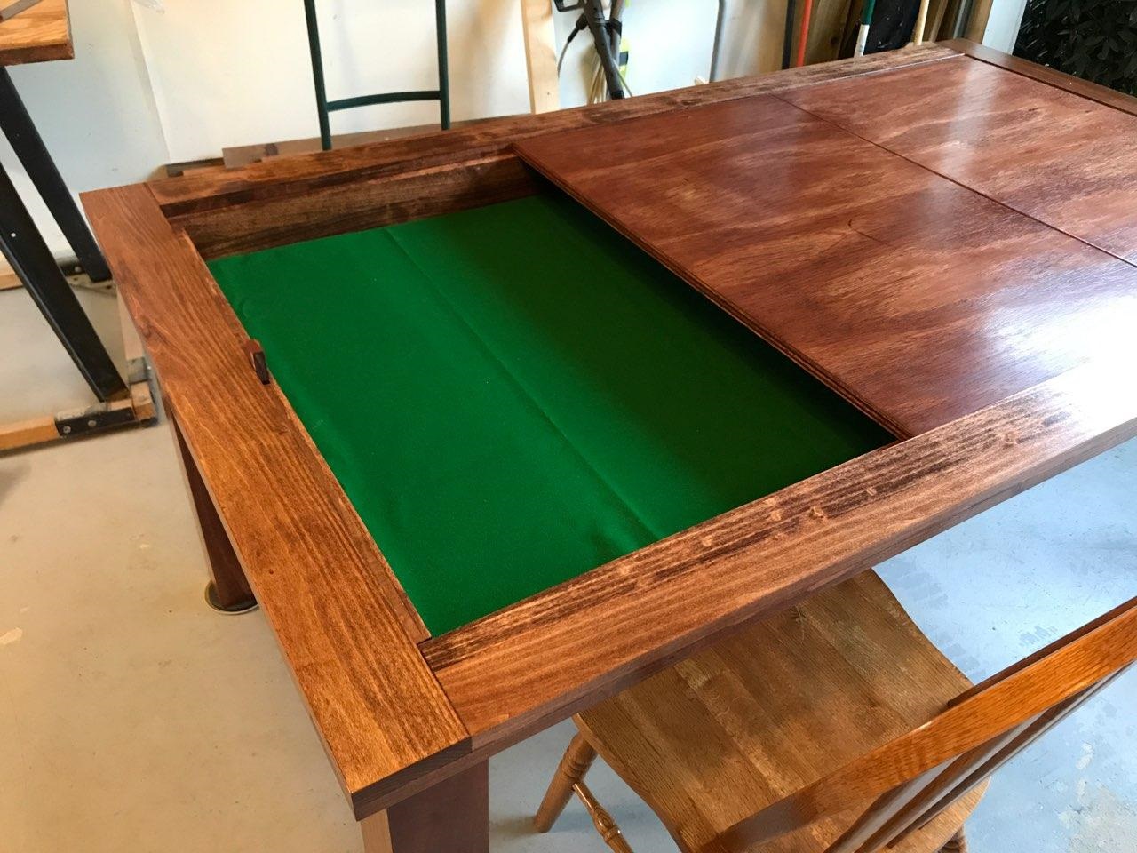 Classic Table with Cover Partially Removed